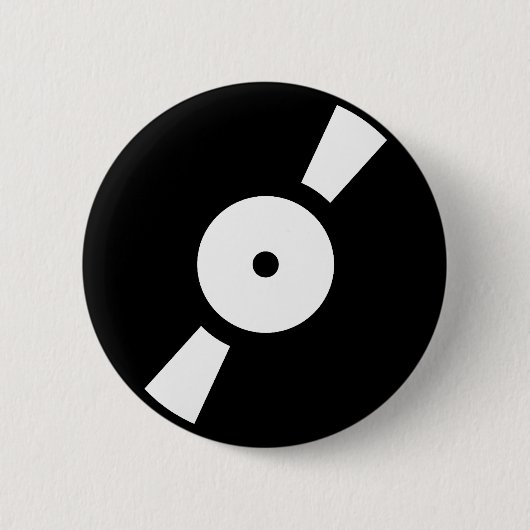 Retro-Vinyl-Datensatz Button (Vorderseite)