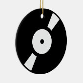 Retro-Vinyl-Datensatz Keramikornament (Rechts)