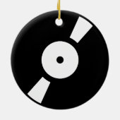 Retro-Vinyl-Datensatz Keramikornament (Hinten)