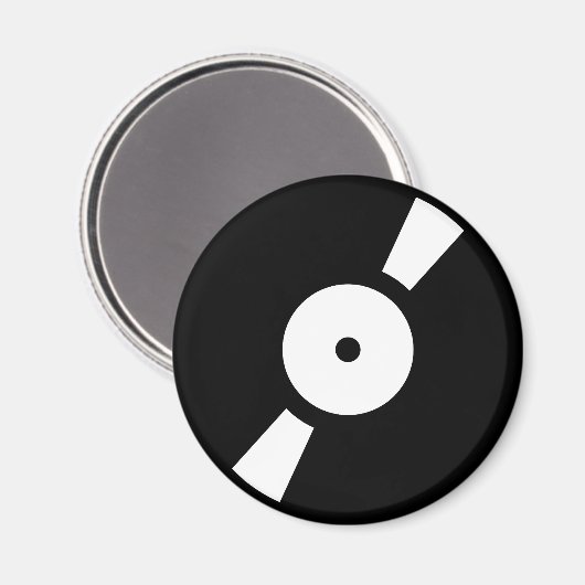 Retro-Vinyl-Datensatz Magnet (Vorderseite/Rückseite)