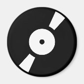 Retro-Vinyl-Datensatz Magnet (Vorne)
