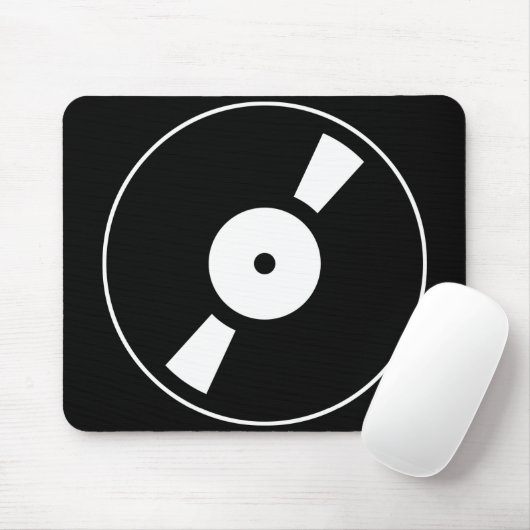 Retro-Vinyl-Datensatz Mousepad (Mit Mouse)
