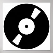 Retro-Vinyl-Datensatz Poster (Vorne)
