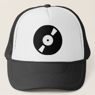 Retro-Vinyl-Datensatz Truckerkappe