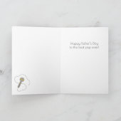 Retro Vinyl Funny Vatertag Card Karte (Innenseite)