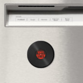 Retro Vinyl Lives Magnet (In Situ (Geschirrspüler))