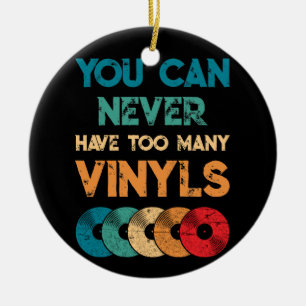 Retro Vinyl LP Aufnahme Vintag, die Sie nie haben Keramik Ornament