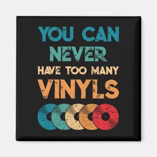 Retro Vinyl LP Aufnahme Vintag, die Sie nie haben Magnet