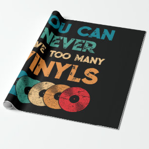 Retro-Vinyl-LP-Schallplatte Vintage, die man nie h Geschenkpapier
