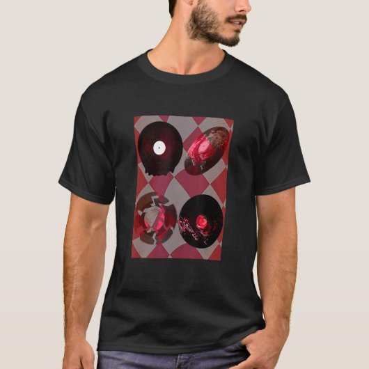 Retro Vinyl Platten 2 T-Shirt (Vorderseite)