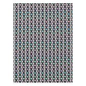 Retro Vinyl Platten Farbiges Muster Design Tischdecke (Vorderseite)