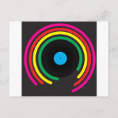 Retro Vinyl Postkarte (Vorderseite)