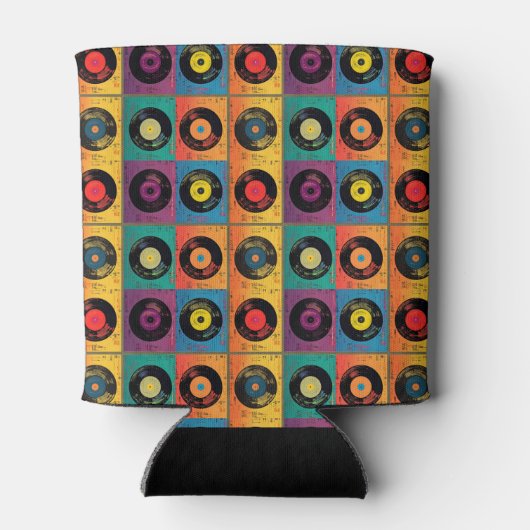 Retro Vinyl Record Album 60er 70er Dosenkühler (Rückseite)