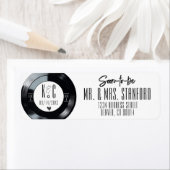 Retro Vinyl Record Black and White Music Wedding (Insitu)
