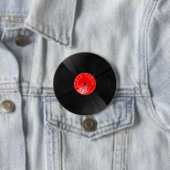 Retro Vinyl Record Button - Cool realistisches Des (Beispiel)