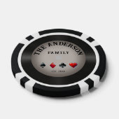 Retro Vinyl Record Casino Family Wedding Pokerchips (Einzeln)