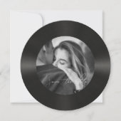 Retro Vinyl Record Foto Hochzeit Save The Date (Vorderseite)