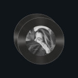 Retro Vinyl Record Foto Hochzeit Save The Date<br><div class="desc">Es ist einzigartig moderne minimalistische Hochzeit speichern Sie das Datum</div>