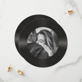 Retro Vinyl Record Foto Hochzeit Save The Date