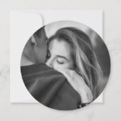 Retro Vinyl Record Foto Hochzeit Save The Date (Rückseite)