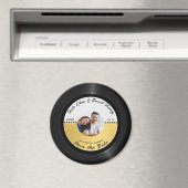 Retro Vinyl Record Foto Save the Date Magnet (In Situ (Geschirrspüler))