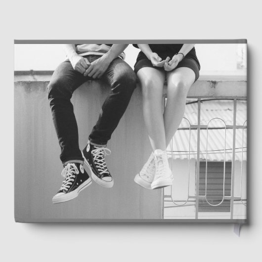 Retro Vinyl Record Guest Book Gästebuch (Rückseite)