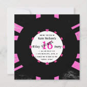 Retro Vinyl Record l Modern Sweet 16 B'day Einladung (Vorderseite)