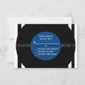 Retro Vinyl Record l Modernes UAWG RSVP Karte (Vorderseite)
