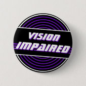 Retro Vinyl Record Lila Sehstörungen Button (Vorderseite)