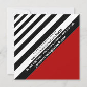 Retro Vinyl Record | Moderne Einladung zur Hochzei (Rückseite)