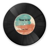 Retro Vinyl Record Music Album Keramikknauf (Vorderseite)