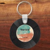 Retro Vinyl Record Music Album Schlüsselanhänger (Vorderseite)