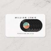 Retro Vinyl Record Music Deejay Disk Jokey DJ Visitenkarte (Vorderseite)