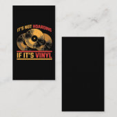 Retro Vinyl Record Music Electro Turntable DJ Visitenkarte (Vorne/Hinten)