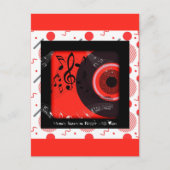 Retro Vinyl Record Music klingt bei Ihnen besser Postkarte (Vorderseite)