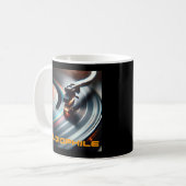 Retro Vinyl Record, Music Lover Kaffeetasse (Vorderseite Links)