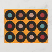 Retro Vinyl Record Music Postkarte (Vorderseite)