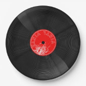 Retro Vinyl Record Paper Teller - Elegante Vibe (Vorderseite)