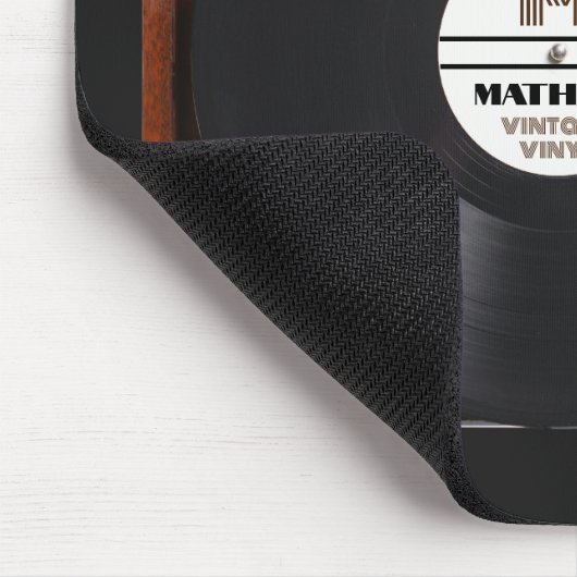 Retro Vinyl Record Player Mousepad (Ecke)