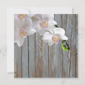 Retro Vinyl Record Rustic Country Wedites Einladun Einladung (Rückseite)