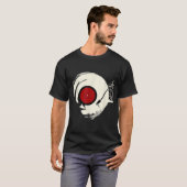 Retro Vinyl Record Turntable Design T-Shirt (Vorne ganz)
