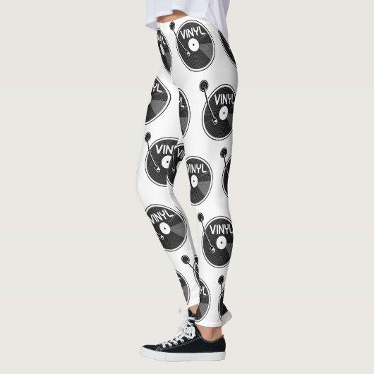 Retro Vinyl Record-Turntable Leggings (Links)