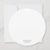 Retro Vinyl Record Wedding Einladung (Rückseite)