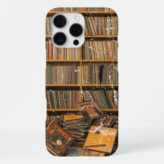 Retro-Vinyl-Sammler-DJ-Geschenk iPhone Hülle (Rückseite)