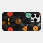 Retro-Vinyl-Sammler-DJ-Geschenk iPhone Hülle (Rückseite (Horizontal))