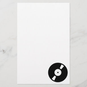Retro-Vinyl-Schallplatte Briefpapier