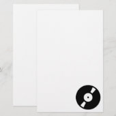 Retro-Vinyl-Schallplatte Briefpapier (Vorne/Hinten)