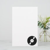 Retro-Vinyl-Schallplatte Briefpapier (Stehend Vorderseite)