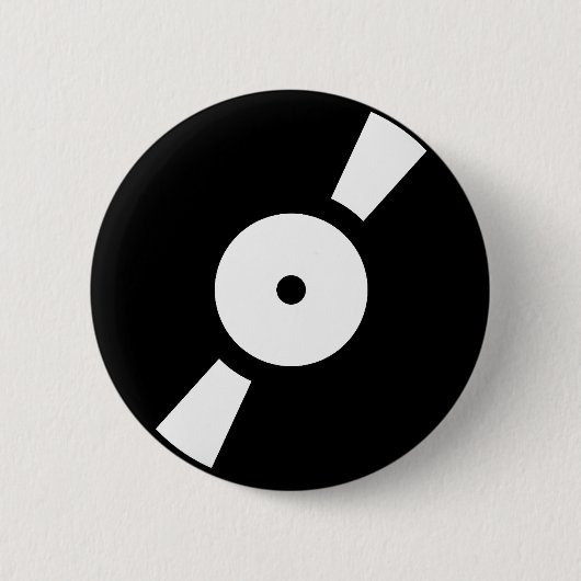 Retro-Vinyl-Schallplatte Button (Vorderseite)