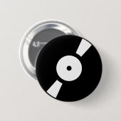 Retro-Vinyl-Schallplatte Button (Vorne & Hinten)